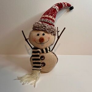 Knit Snowman Figurine 15-inch